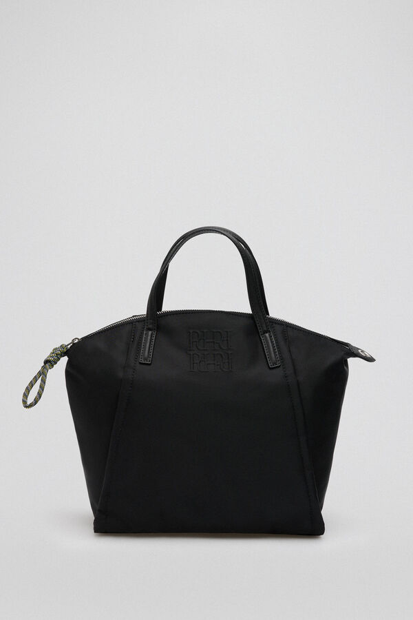 Pedro del Hierro Bolso shopper medio nylon monogram Negro