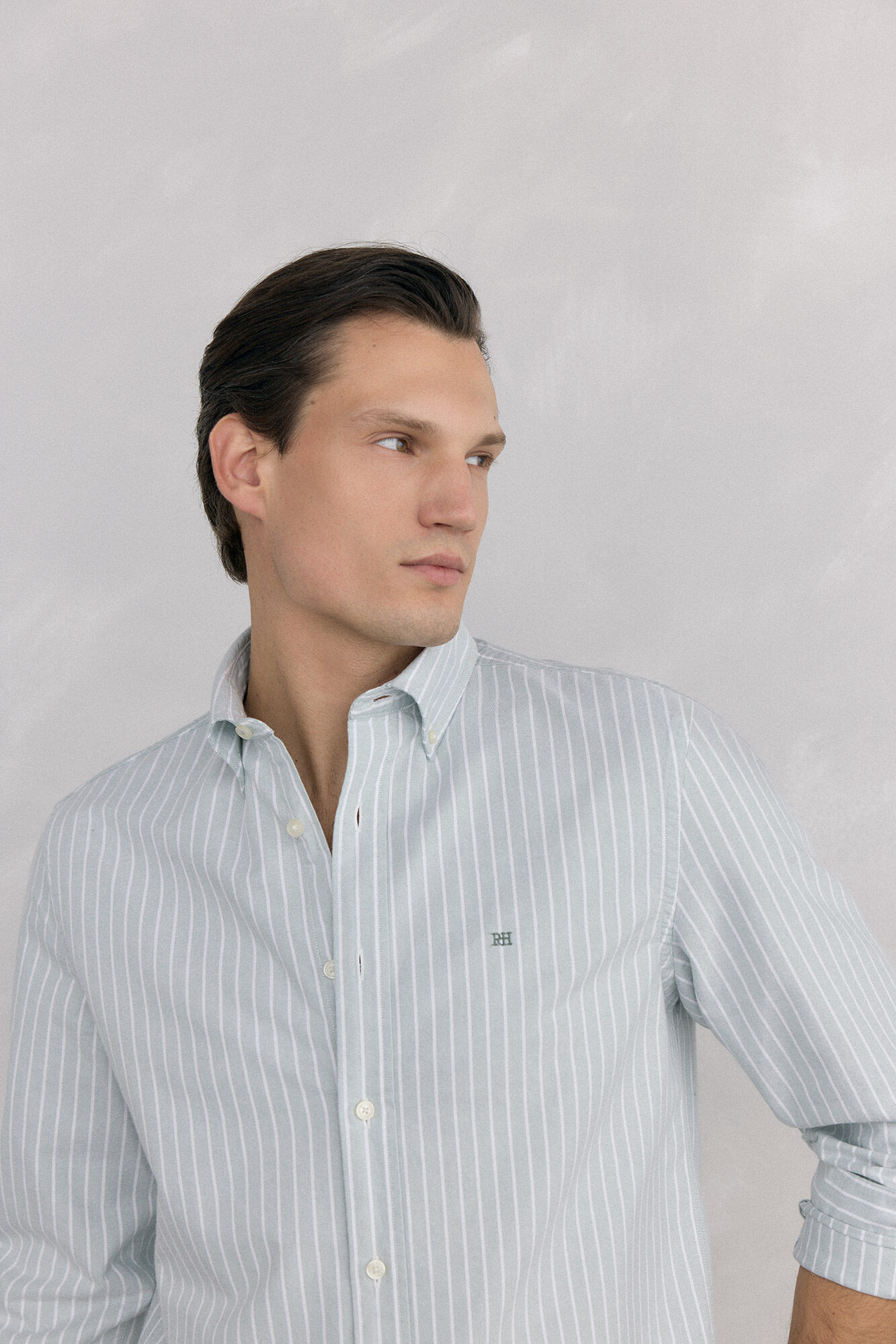 Pedro del Hierro Iconic striped oxford shirt