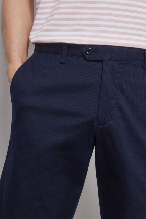 Pedro del Hierro Premium Flex chino-style Bermuda shorts  Blue