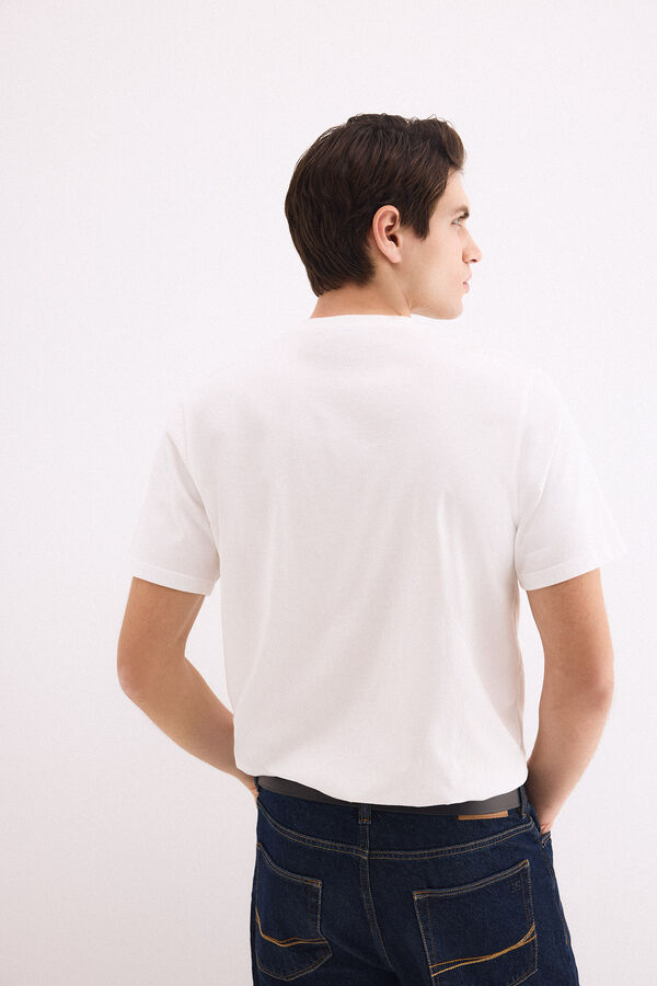 Pedro del Hierro Basic logo T-shirt White