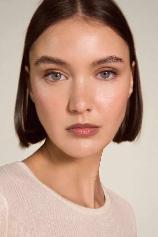 TFP by Tamara Falc&oacute; Camisola transparente de lantejoulas Ecru