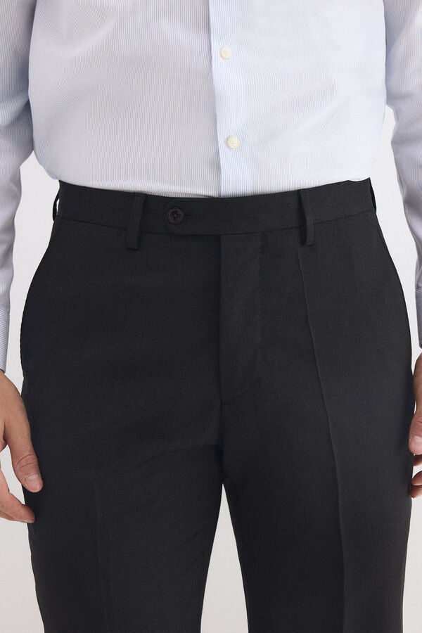 Pedro del Hierro plain tailored bi-stretch trousers Grey