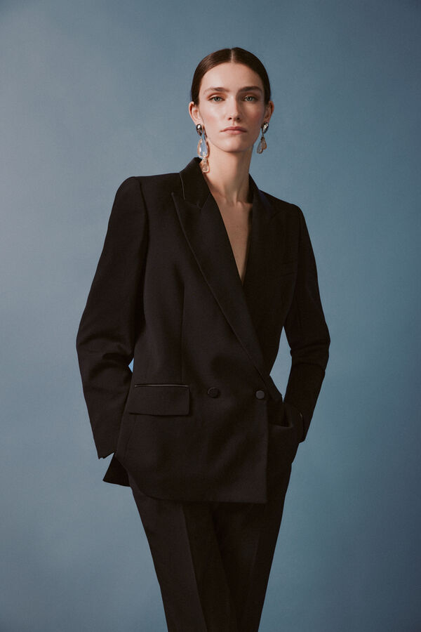 Pedro del Hierro Structured tailored blazer Black