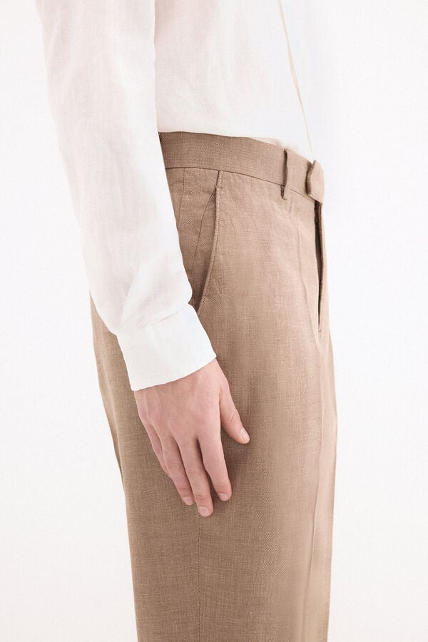 Pedro del Hierro Linen blend matching blazer Beige