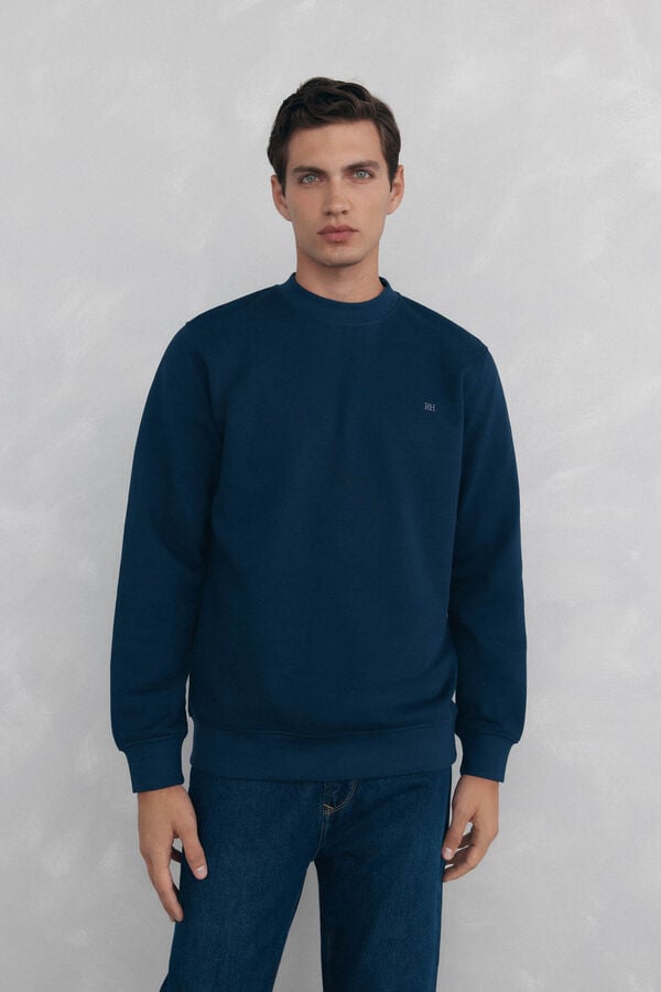 Pedro del Hierro Crew-neck sweatshirt Blue