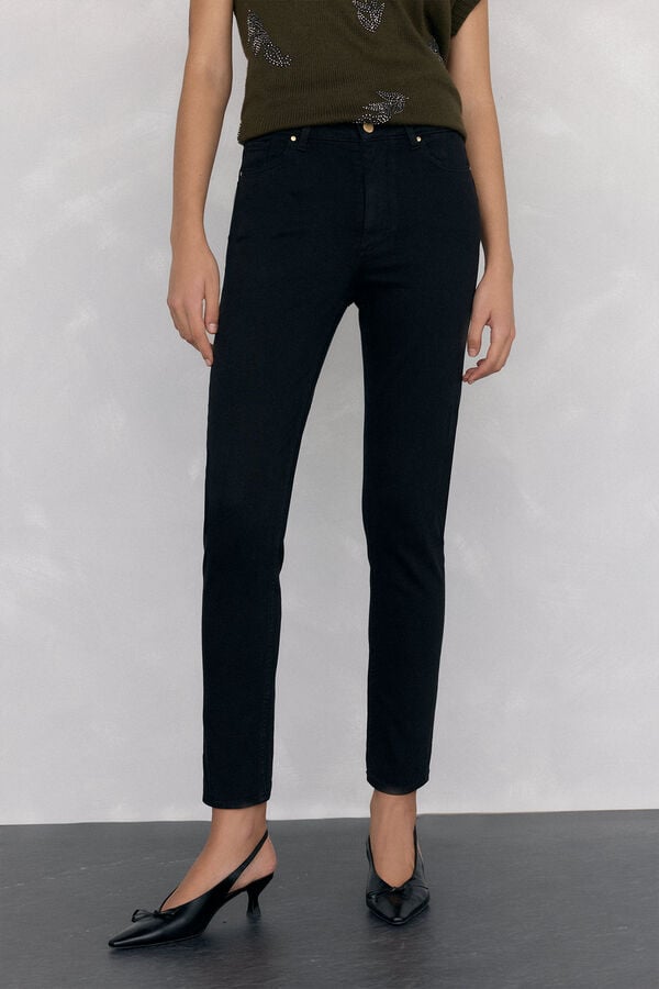 Pedro del Hierro empurrar jeans Preto