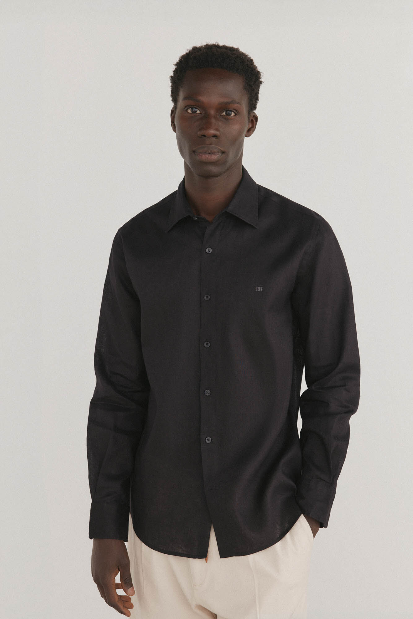 Pedro del Hierro Camisa lisa lino