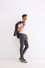 Pedro del Hierro Slim fit 5-pocket trousers Grey