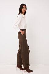 Pedro del Hierro Herringbone trousers Brown