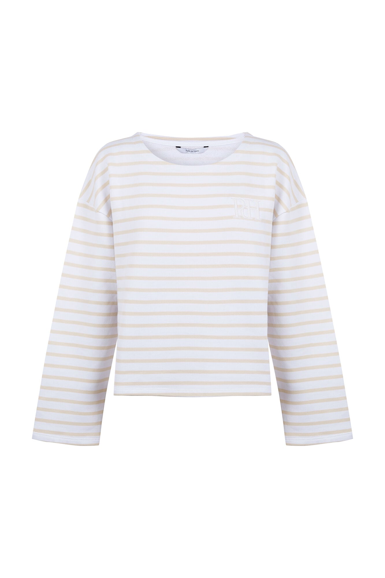 Pedro del Hierro Sweatshirt &agrave;s riscas com logo pdh