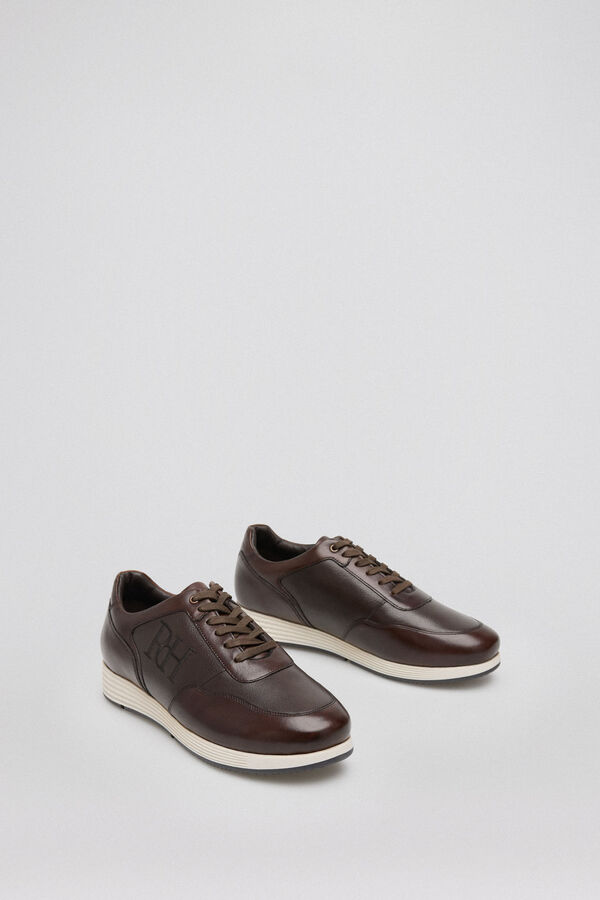 Pedro del Hierro Icon rubber sole trainer  Brown