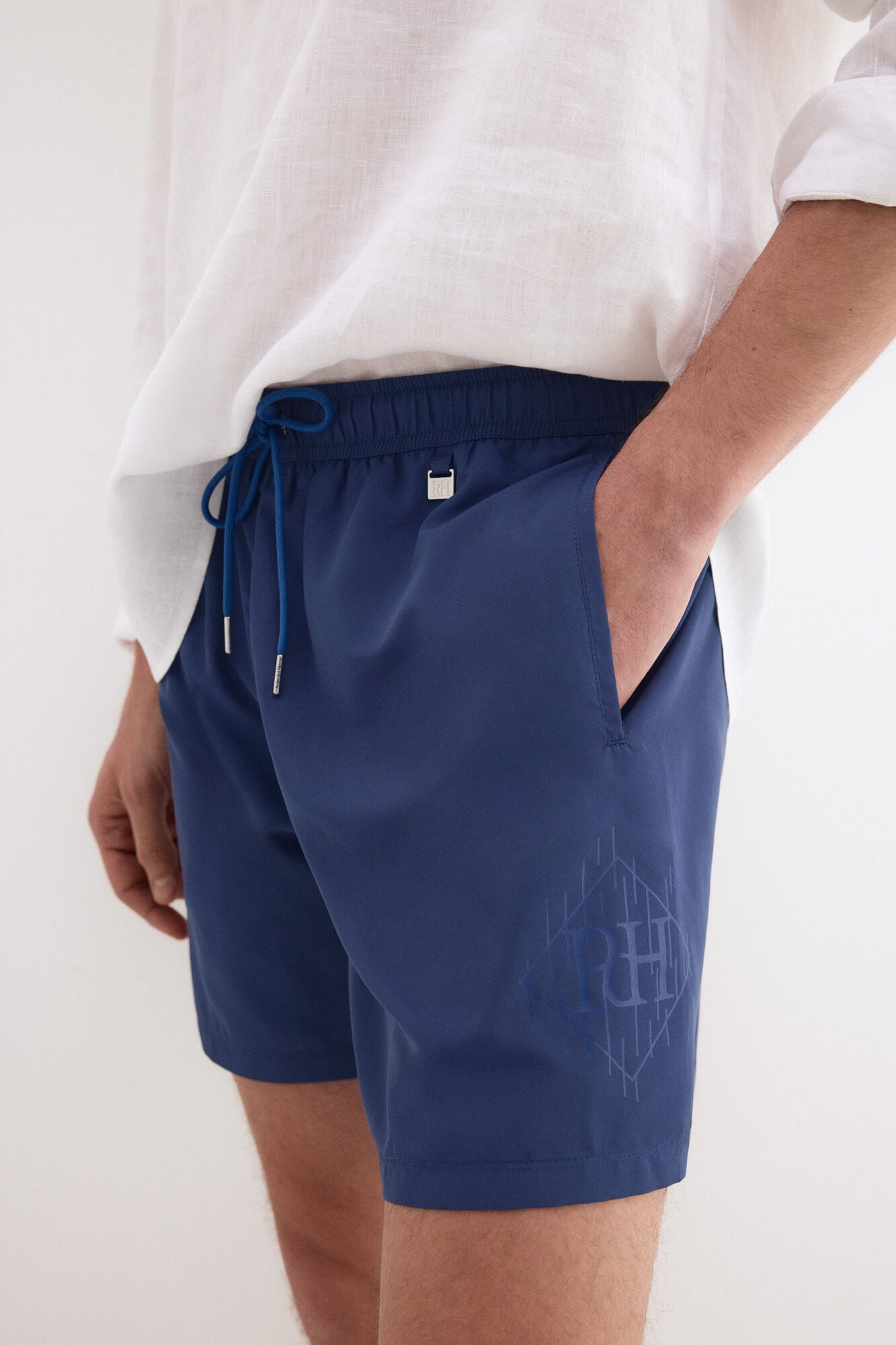 Pedro del Hierro Plain big side logo swimwear