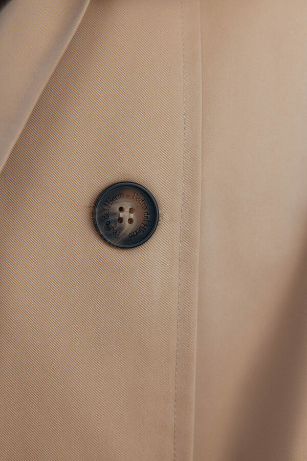 Pedro del Hierro Long trench coat Beige