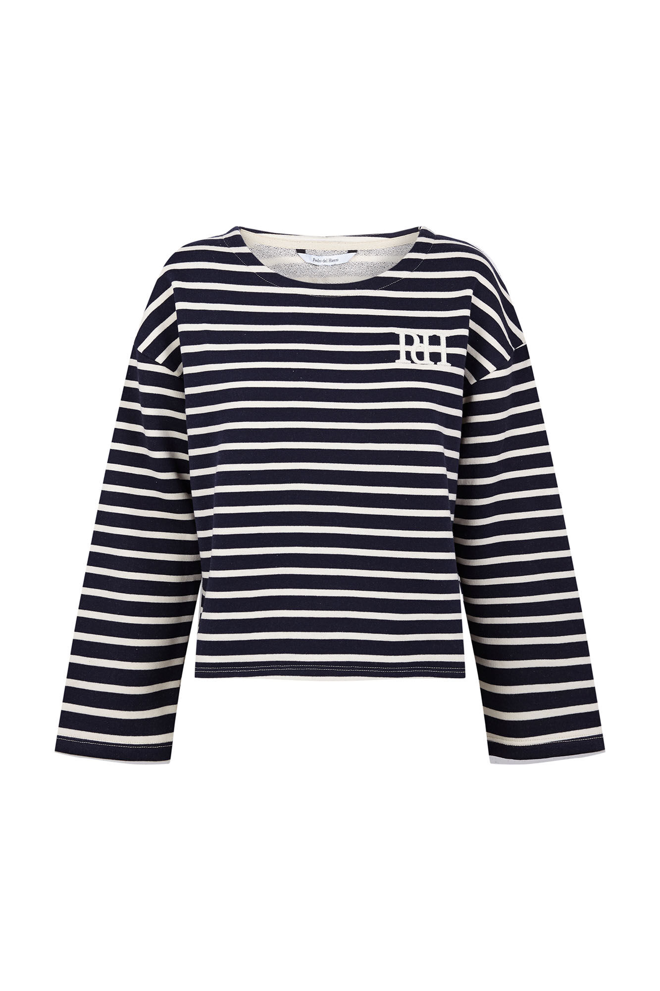 Pedro del Hierro Striped pdh logo sweatshirt