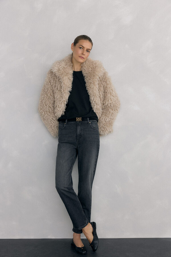 Pedro del Hierro Jeans straight basic Cizento