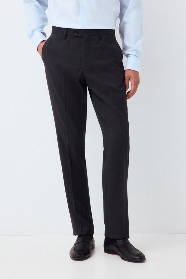 Pedro del Hierro Tailored basic coordinated suit trousers Grey