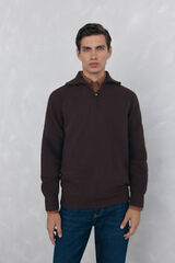 Pedro del Hierro Vespa neck sweater Brown