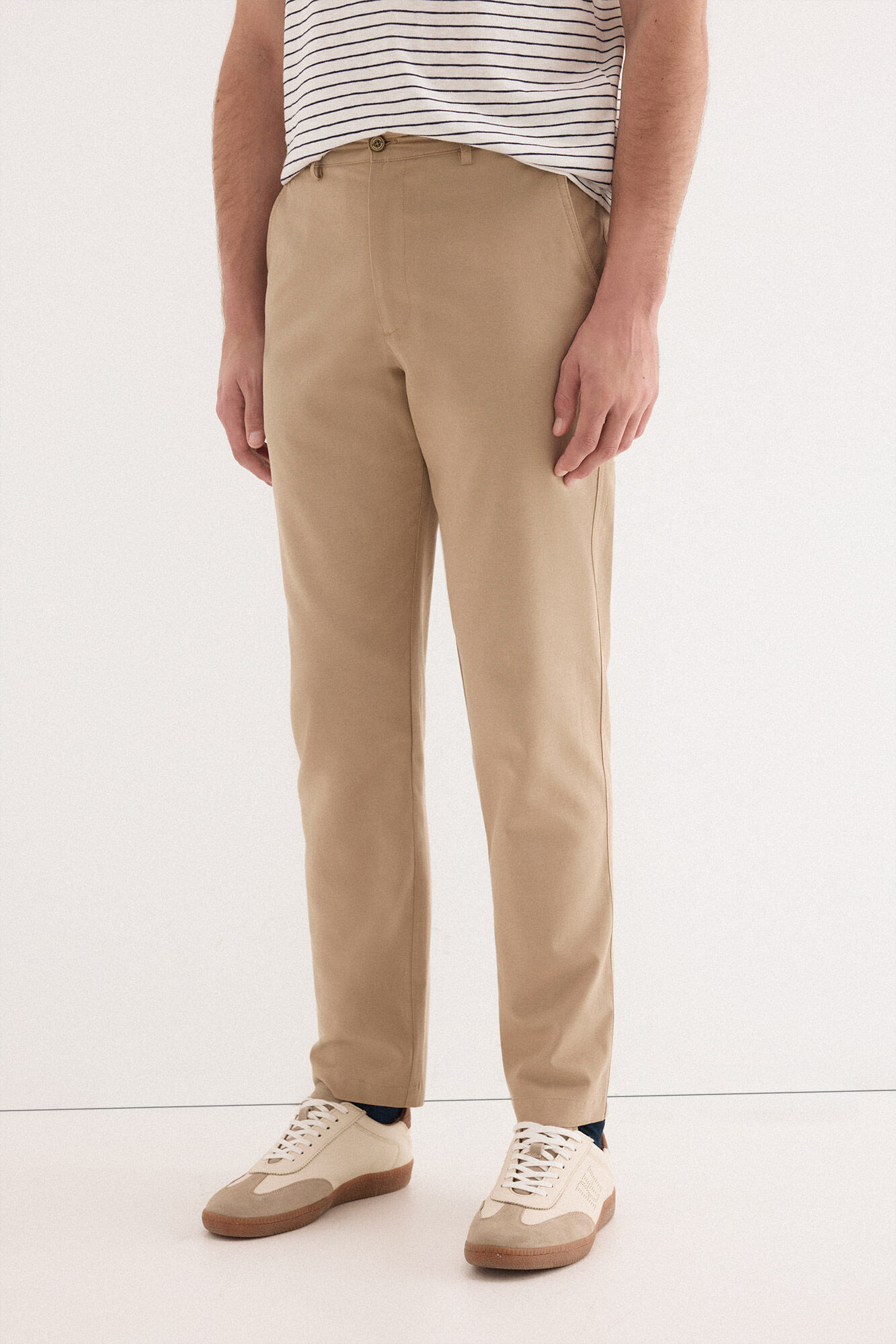 Pedro del Hierro Linen worker regular trousers