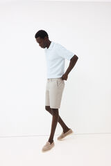 Pedro del Hierro Bermuda b&aacute;sica regular Cizento