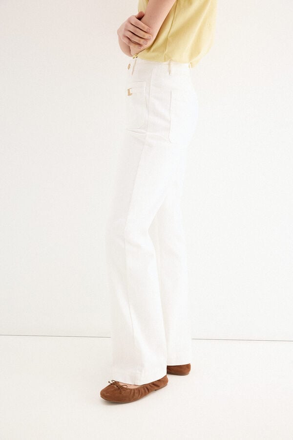 Pedro del Hierro Stovepipe jeans White