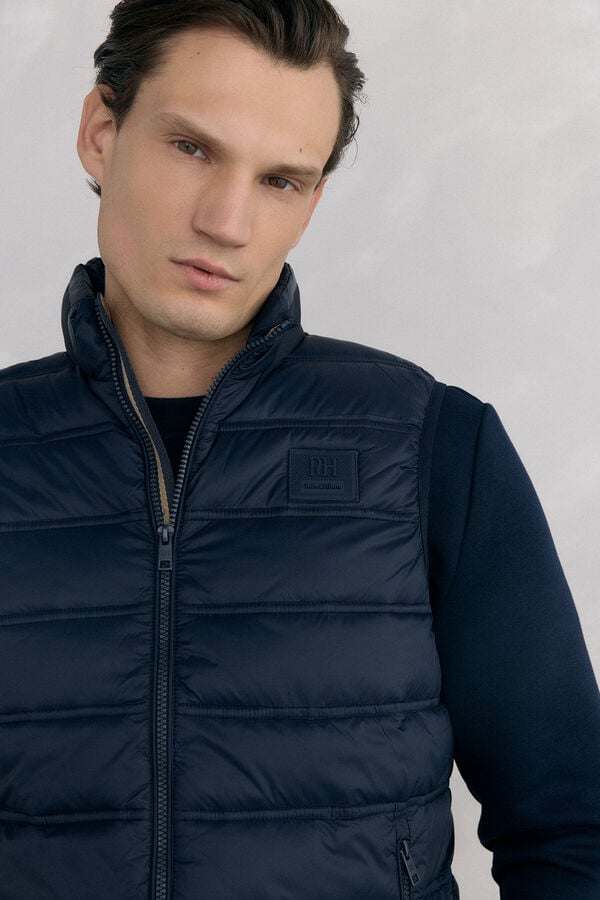 Pedro del Hierro Ultralight puffer gilet Blue