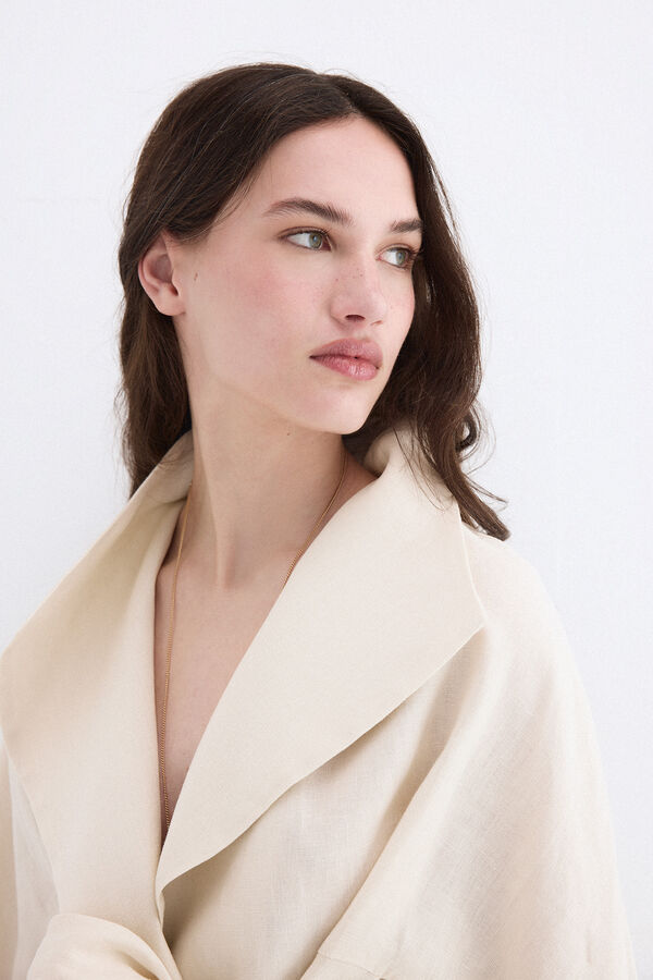 Pedro del Hierro Tie-front blazer Ecru