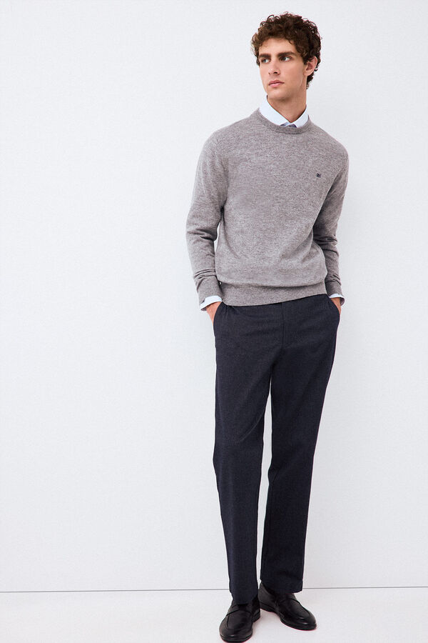 Pedro del Hierro Cashmere merino wool premium jumper Grey