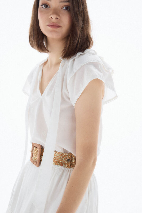 TFP by Tamara Falcó Embroidered blouse White