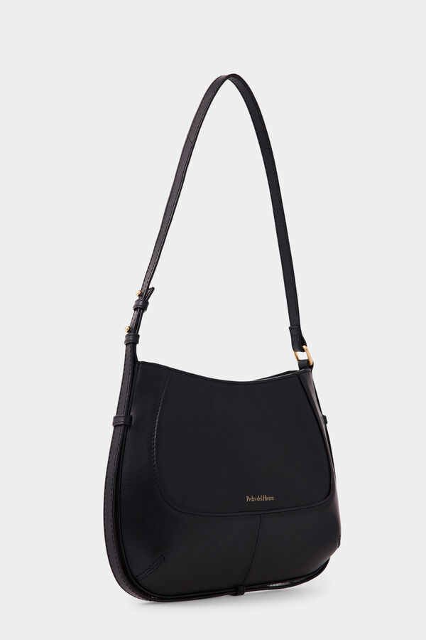 Pedro del Hierro Multiway leather handbag Black
