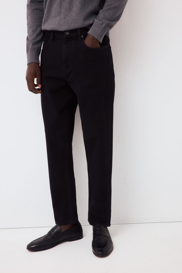 Pedro del Hierro Tapered fit jeans Black