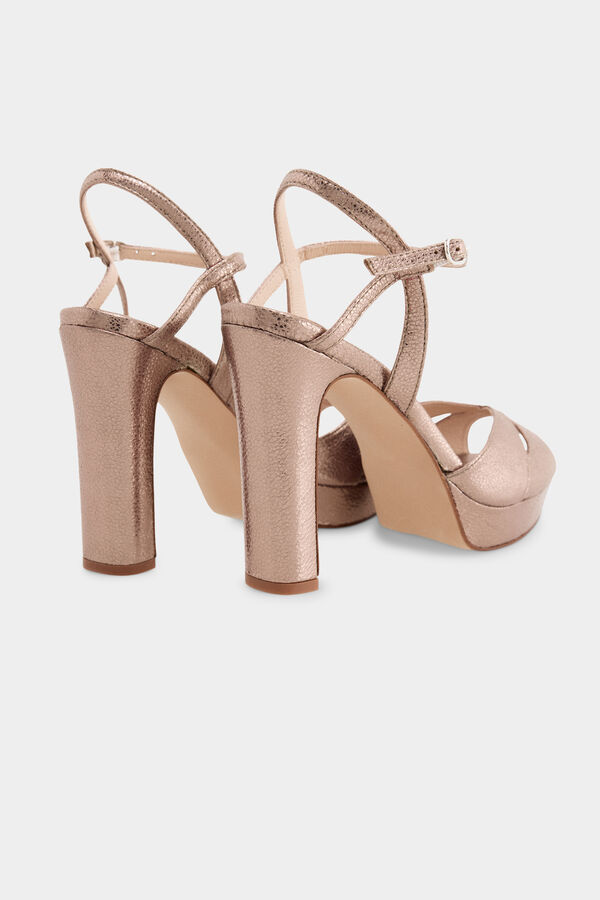 Pedro del Hierro Multi-strap heel sandal Yellow