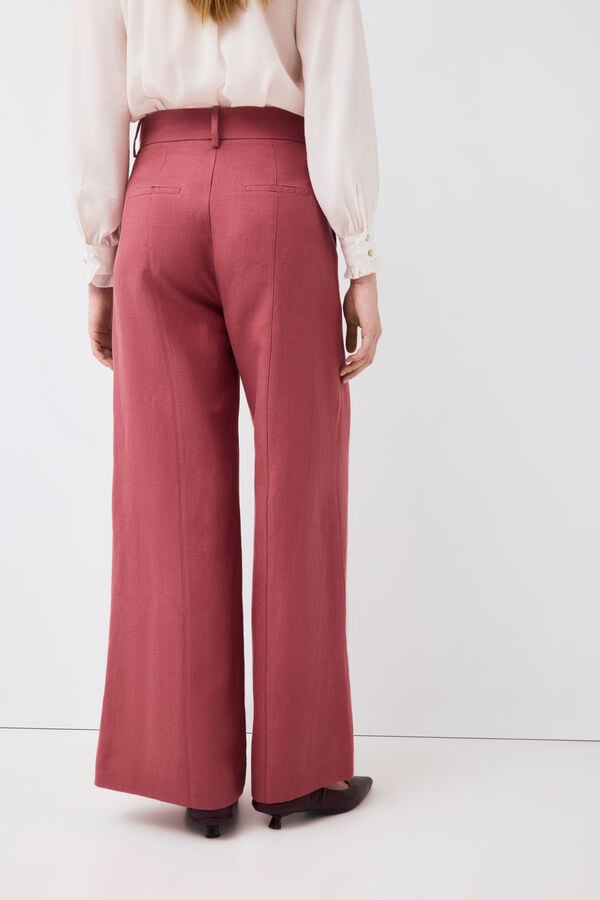 Pedro del Hierro Wide leg trousers Pink