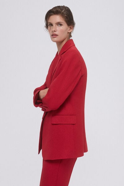 Pedro del Hierro Blazer traje dos botones forrados Rojo