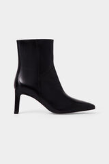 Pedro del Hierro Botim de salto em pele Preto
