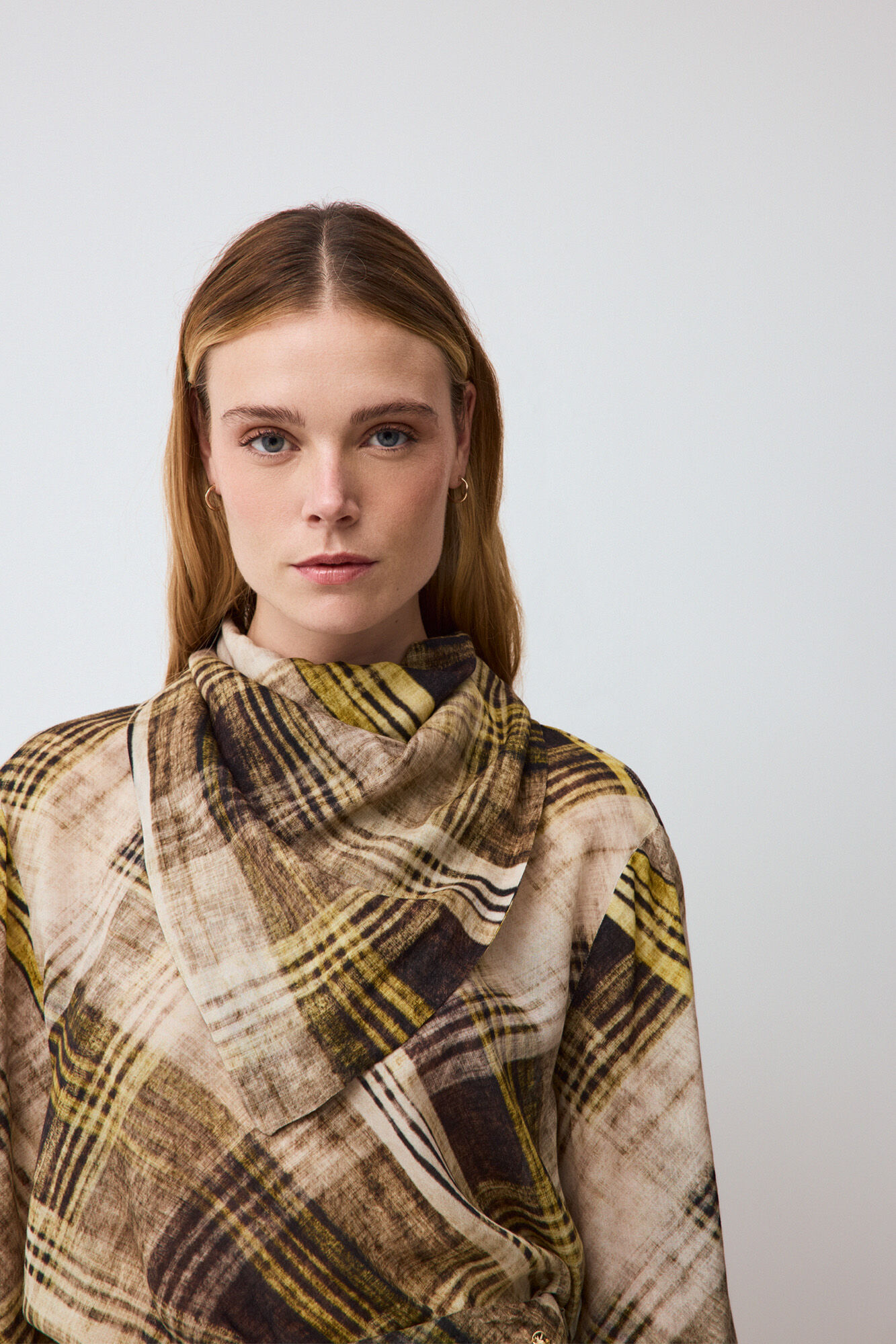 Pedro del Hierro Printed scarf blouse