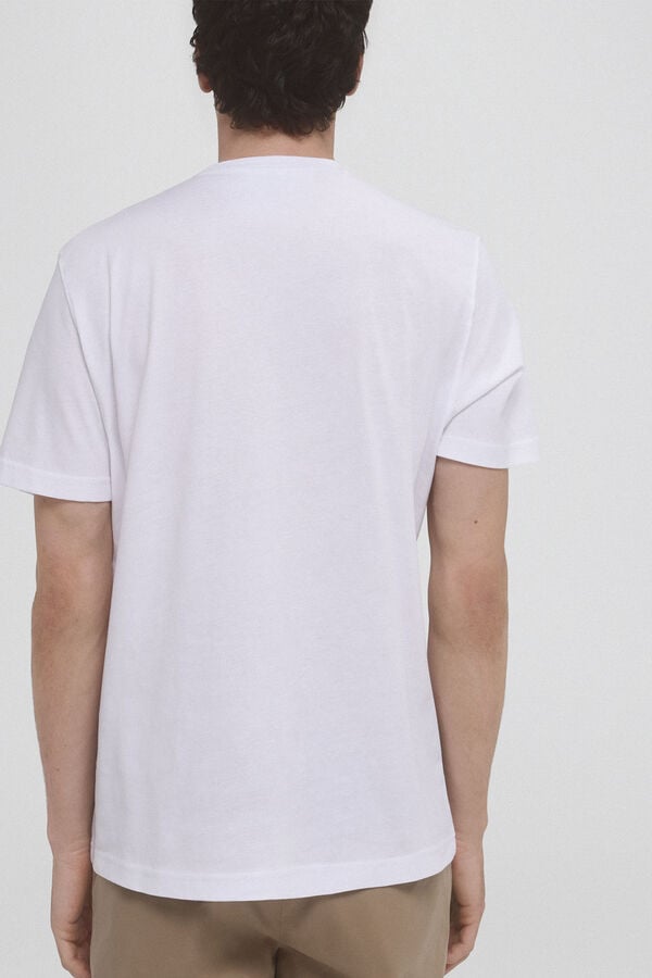 Pedro del Hierro Camiseta de bolso Branco