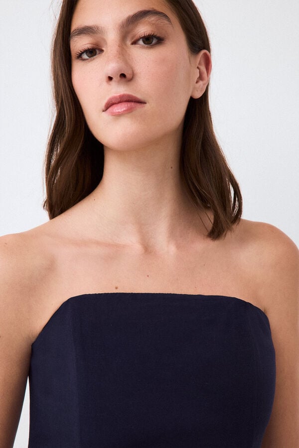 TFP by Tamara Falc&oacute; Strapless top Blue