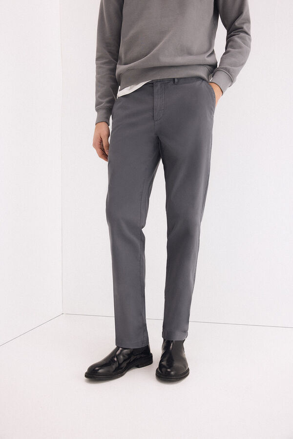 Pedro del Hierro Regular fit chinos Grey