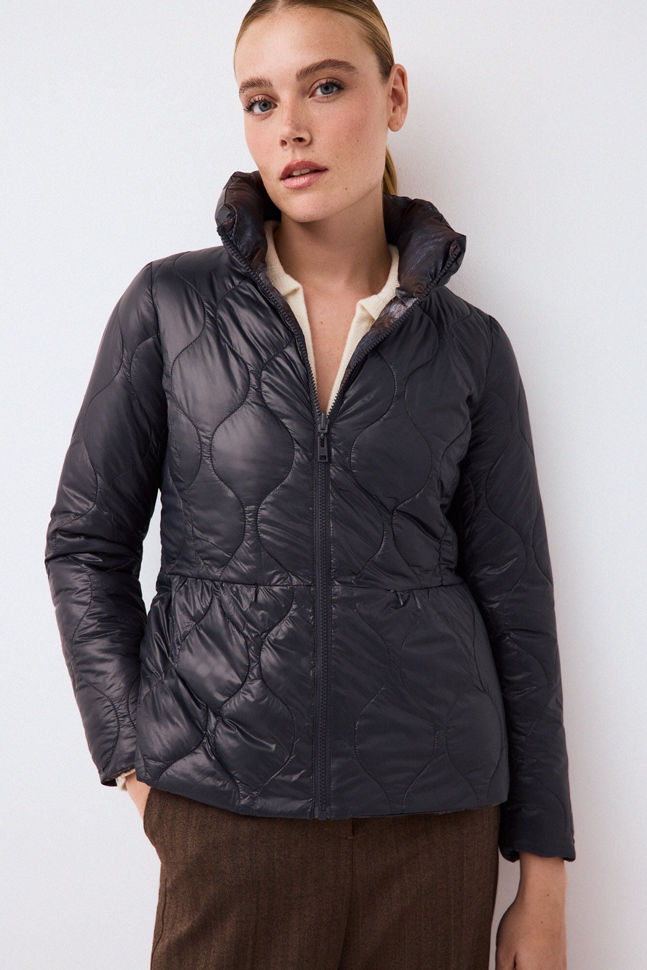Pedro del Hierro Parka estampada reversible