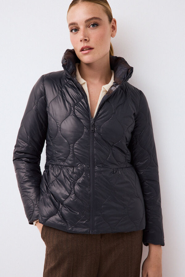 Pedro del Hierro Parka estampada reversible Gris