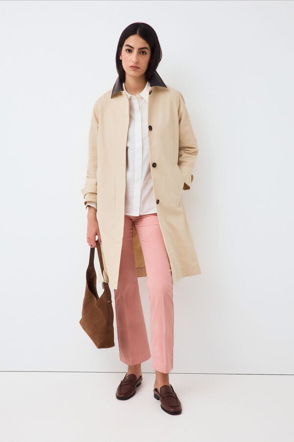 Pedro del Hierro Embroidered cropped flare jeans Pink