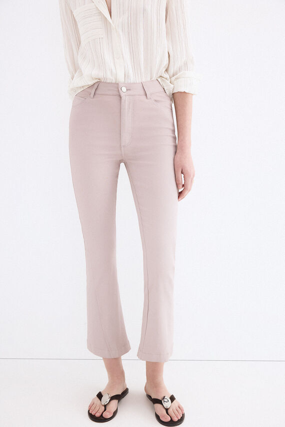 Jeans flare cropped