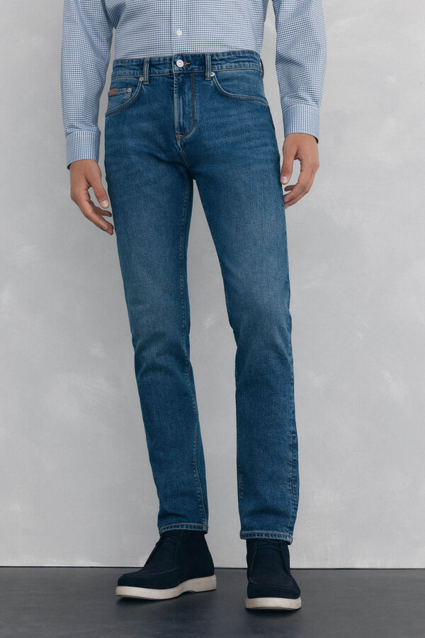 Pedro del Hierro Slim fit Premium Flex jeans Blue
