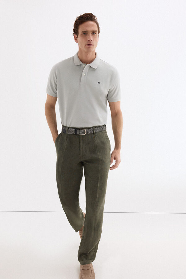 Pedro del Hierro Polo b&aacute;sico piqu&eacute; Gris