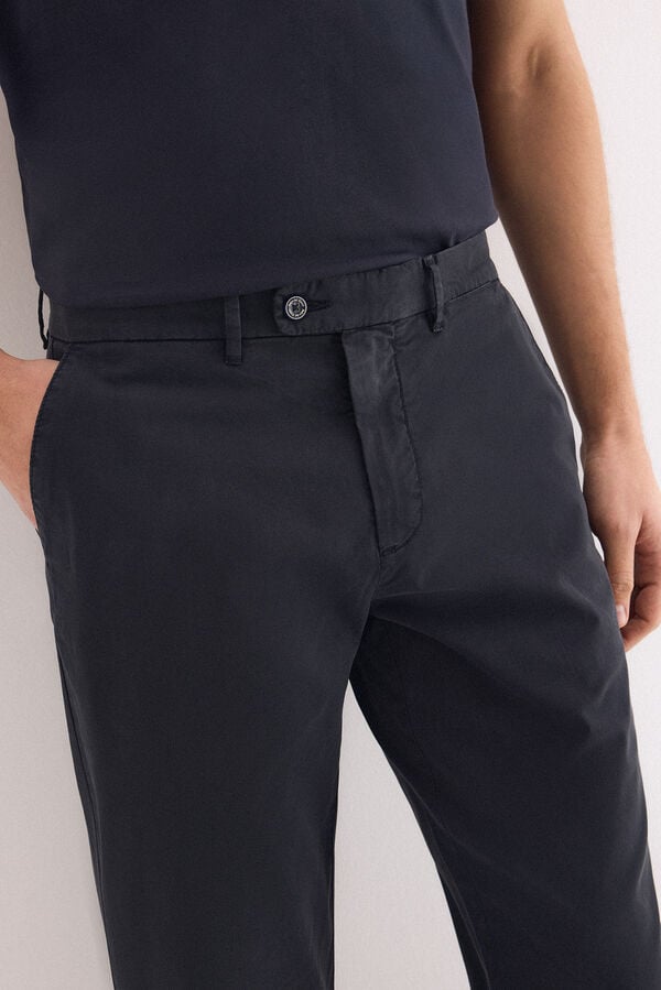 Pedro del Hierro Regular fit chinos Blue