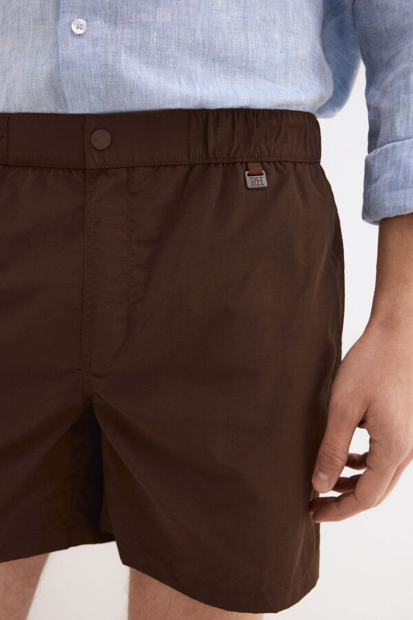 Pedro del Hierro Plain button fastening swimwear Brown