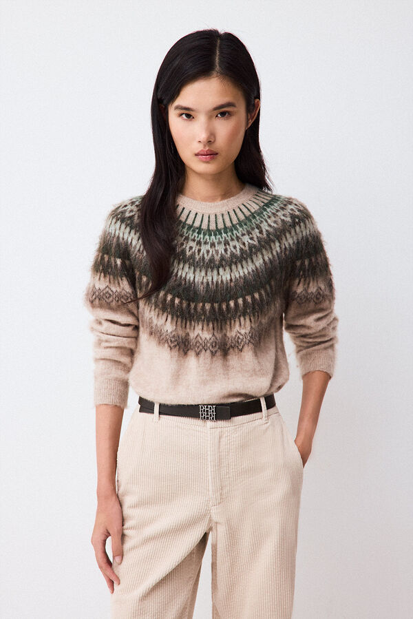 Pedro del Hierro Geometric jacquard jumper Several