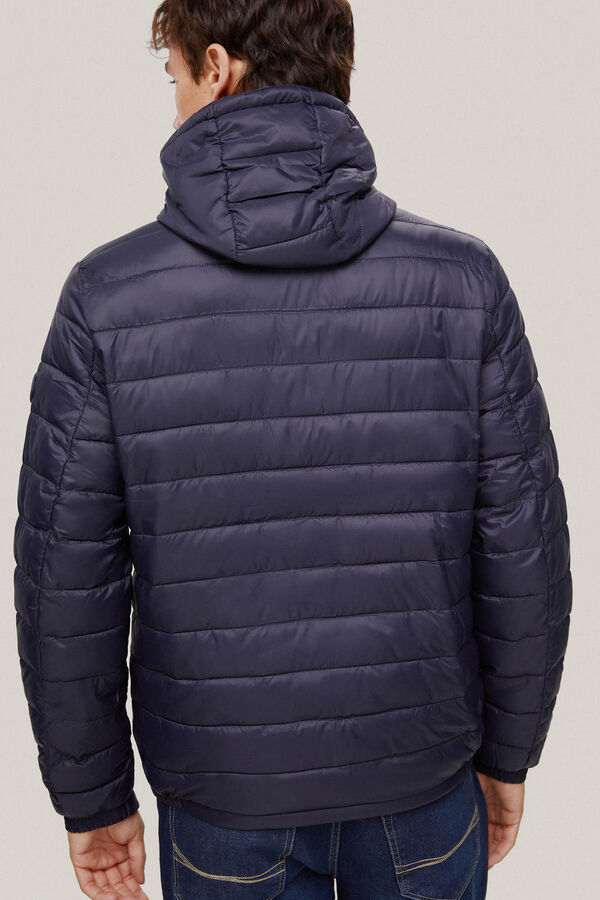 Pedro del Hierro Ultralight jacket with hood Blue
