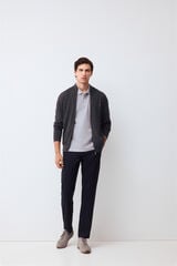 Pedro del Hierro Piqu&eacute; basic polo shirt Grey