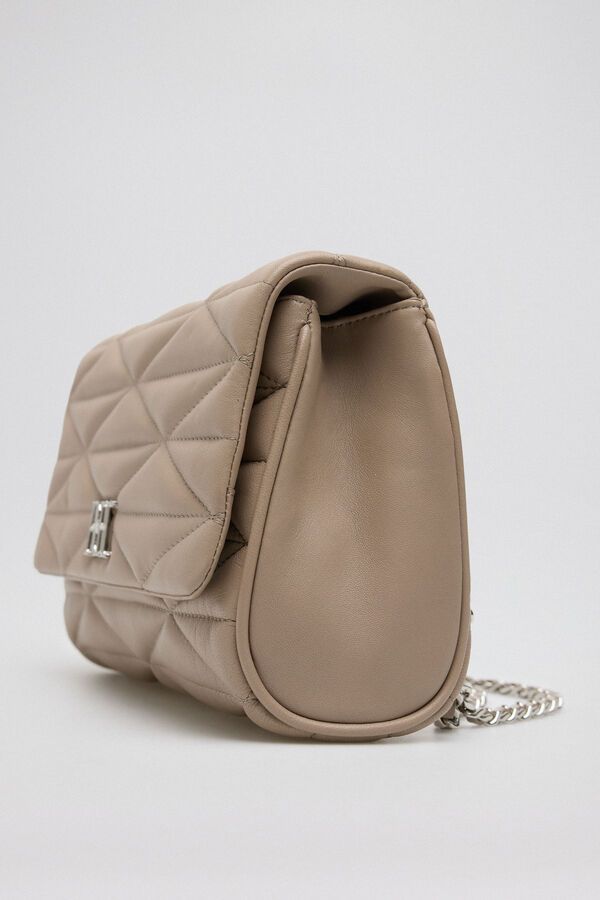 Pedro del Hierro Quilted leather bag Brown